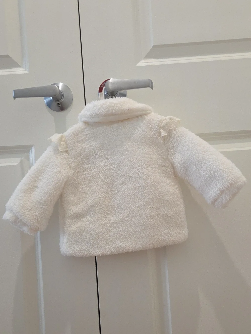 Carter's Cream Sherpa Jacket with Eyelet Yoke